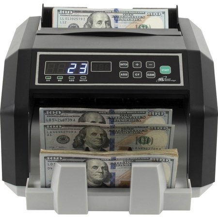 ROYAL SOVEREIGN Bill Counter, Front Load, 14-3/5"x12-2/5"x11-4/5", BK/SR RSIRBCED250